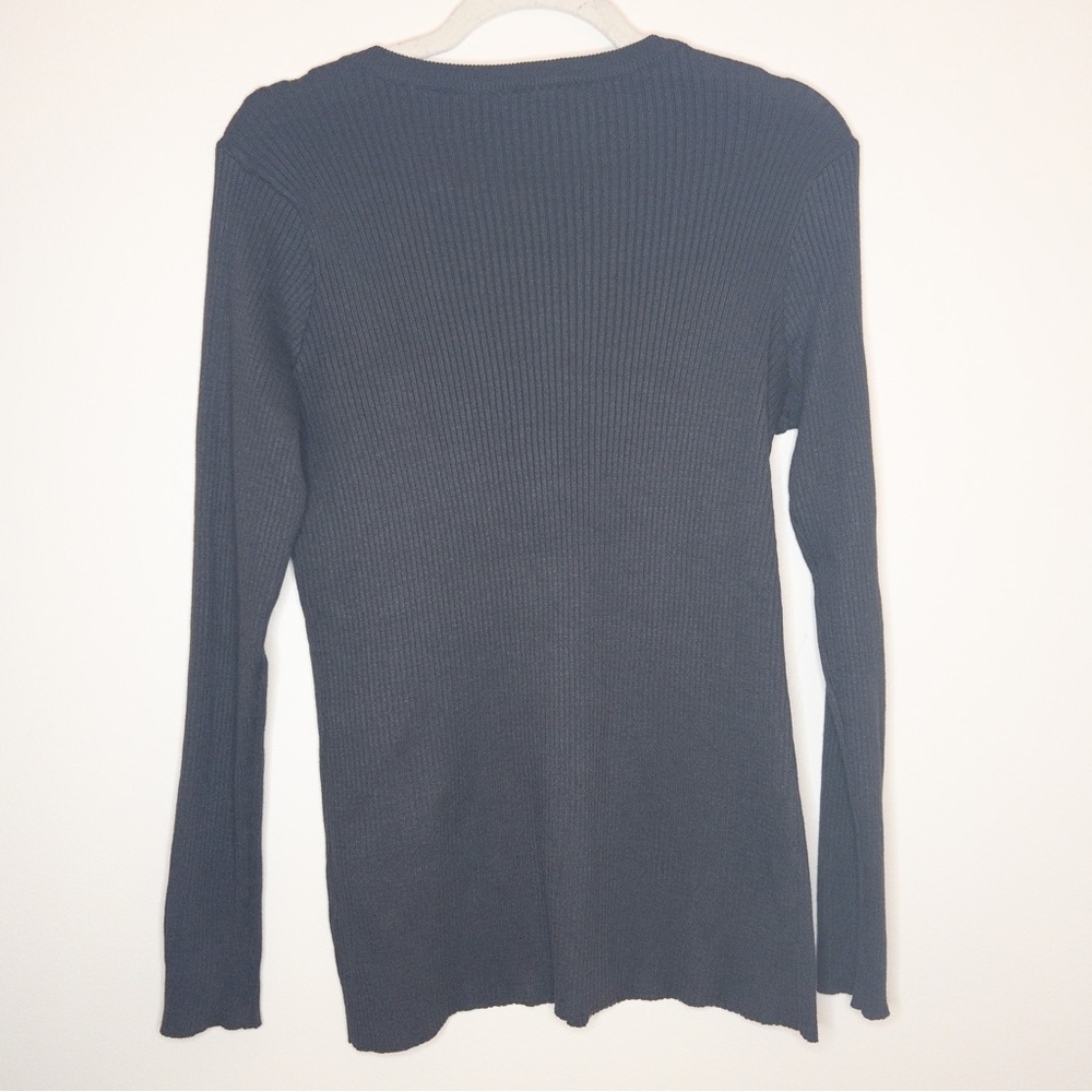 ModCloth Ribbed Knit Scoop Neck Sweater - Picture 4 of 5